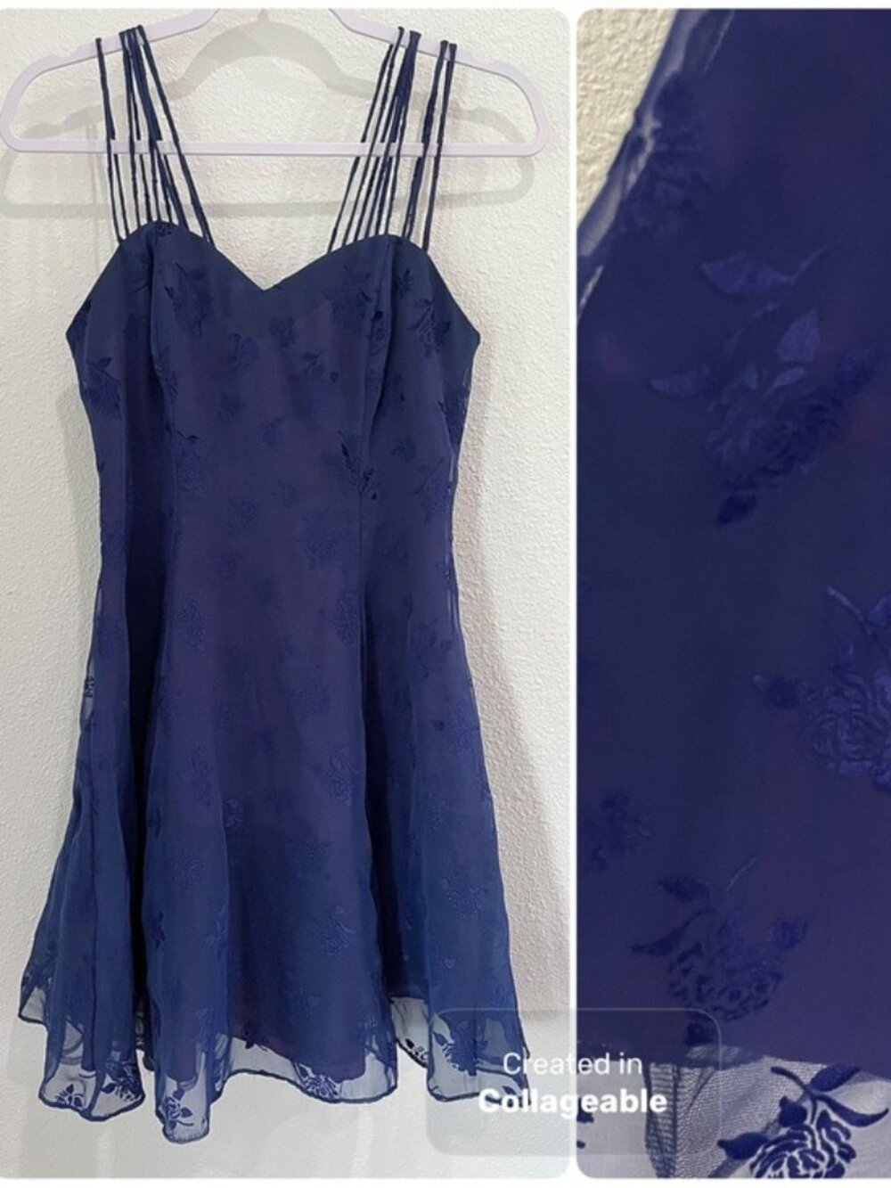 Vintage velvet burnout dark mini dress Whimsigoth fairy Y2K
